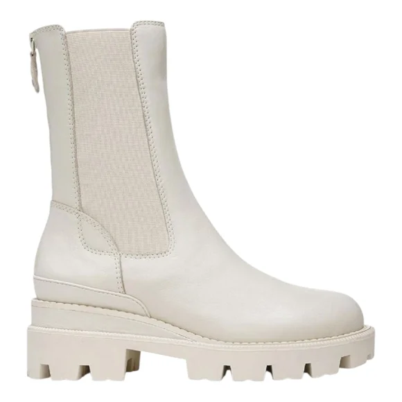 Sam Edelman Genia Pull On Leather Chelsea Moto Boot - Picture 2 of 4